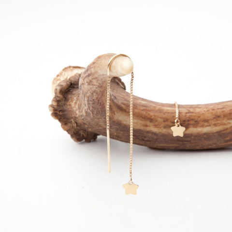 alice eden jewellery jewelry star thread through chain drop earrings