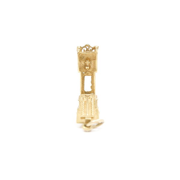 Vintage 9ct Gold Opening Grandfather Clock Charm