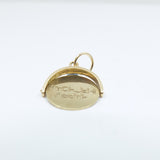 Vintage 9ct Gold Spinning Happy Birthday Charm