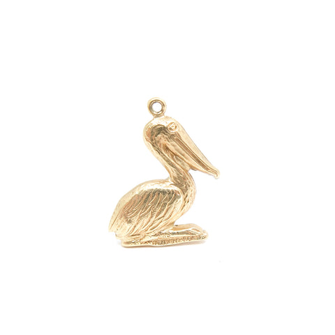 Vintage 9ct Gold Pelican Charm