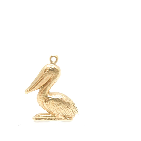 Vintage 9ct Gold Pelican Charm