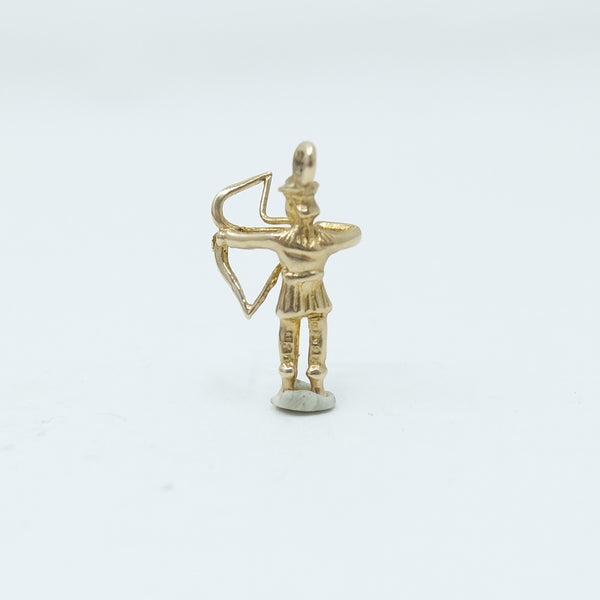 Vintage 9ct Gold Archery Charm
