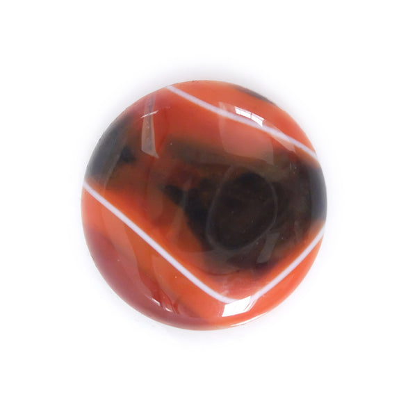 Banded Agate Round Orange Gemstone for Bespoke Ring 'CONFIDENCE'