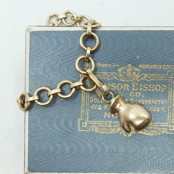 Vintage 9ct Gold Boxing Glove Charm