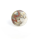 Mexican Lace Agate Gemstone Ring set in Sterling Silver 'JOY'