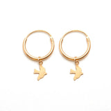 alice eden jewellery jewelry gold bird charm hoop creole sleeper earrings