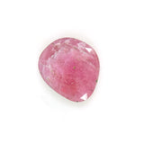 pink sapphire semi precious stone for handmade gemstone rings in gold and silver - rose cut