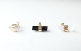 9ct Gold Raw Crystal Quartz Gemstone Single Stud Earring 'Harmony'