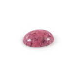 Rhodonite Oval Gemstone for custom made rings with semi precious stones in gold and silver