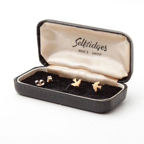 alice eden jewellery jewelry gold bird charm stud earrings