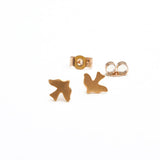 alice eden jewellery jewelry gold bird charm stud earrings