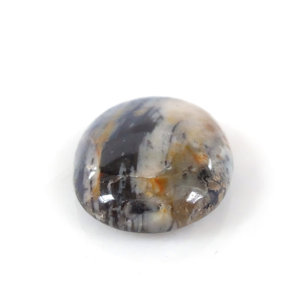 oval Zebra Jasper gemstone - semi precious stone for handmade rings in silver and gold - from bottom