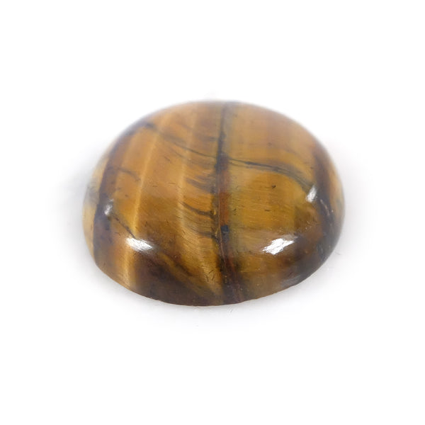 tigers eye gemstone oval - for handmade gemstone rings in gold and silver - bottom